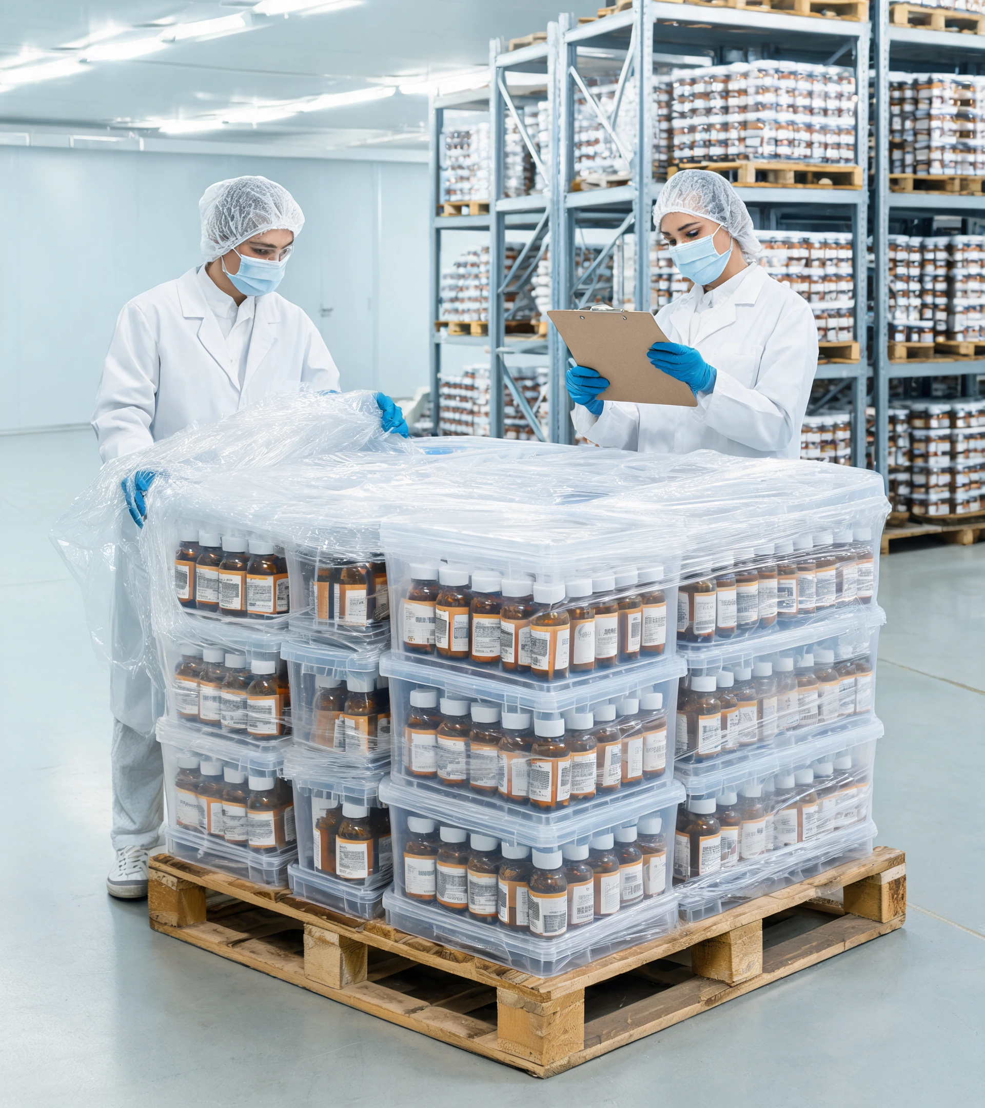 Pallet and container factory workflow and product context