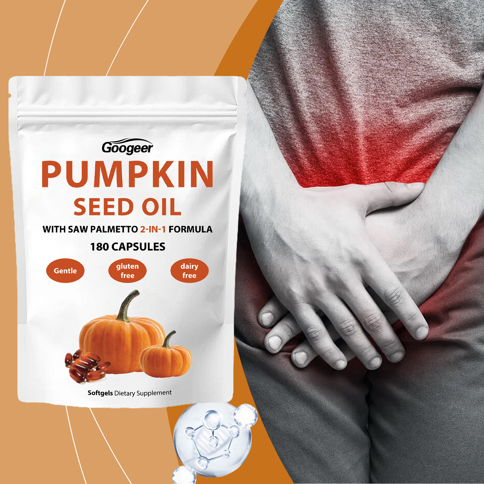 Cápsula blanda de venta caliente extracto de aceite de semilla de calabaza antioxidante suplementos de salud cápsula blanda
