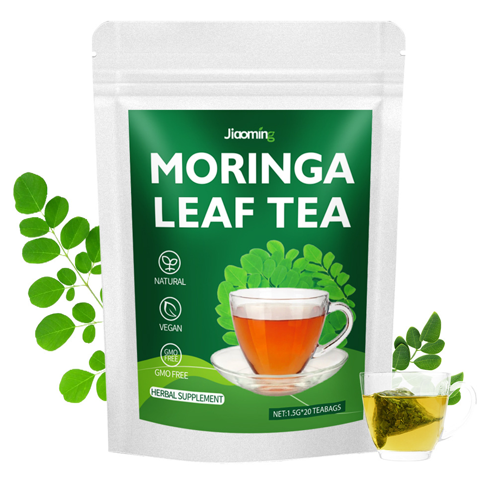 T&eacute; de Hojas de Moringa Bolsitas de T&eacute; de Hierbas Veganas Naturales para el Bienestar Diario