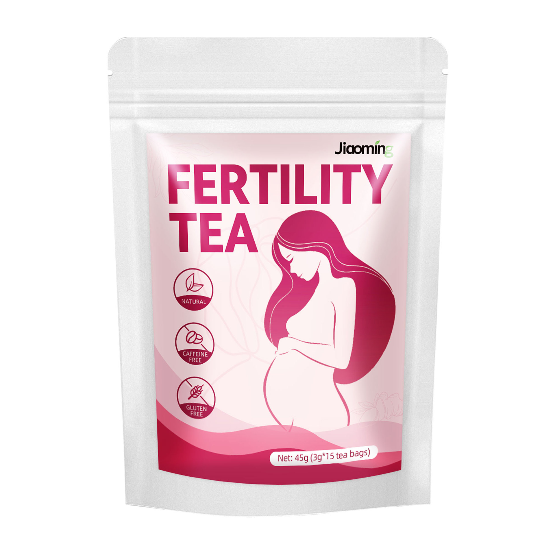 T&eacute; de hierbas natural sin cafe&iacute;na para la fertilidad, bolsitas de t&eacute; para el bienestar reproductivo