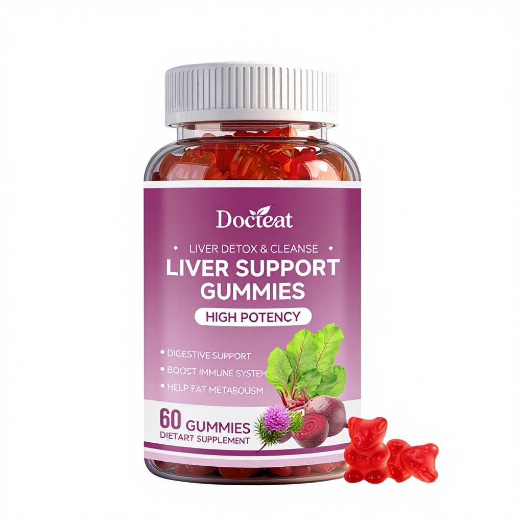 Gomitas Herbales para el Bienestar del H&iacute;gado, Equilibrio Digestivo, Masticables, Extracto de Plantas, Suplemento Nutricional Diario para el Cuerpo, Gomitas