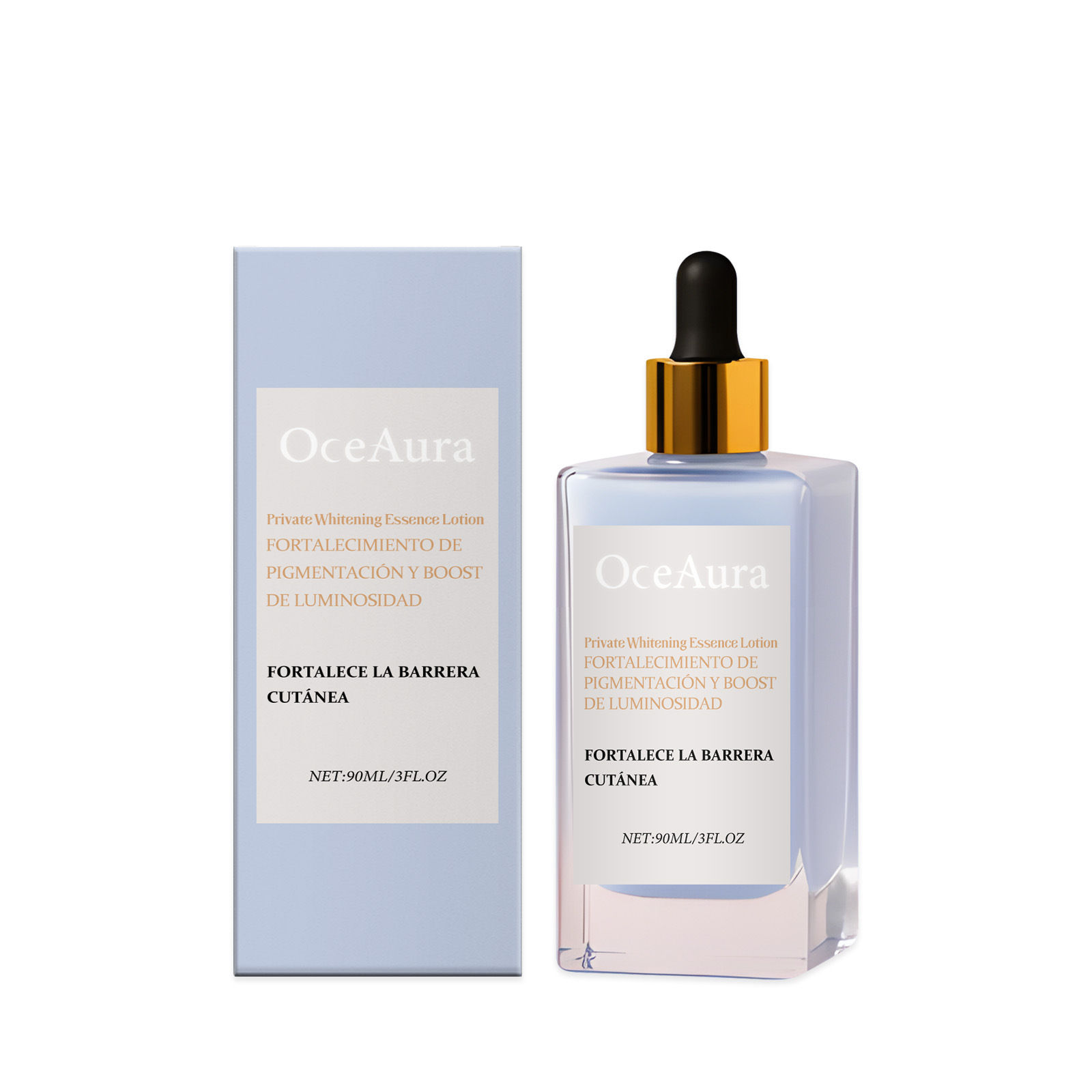 Loci&oacute;n antienvejecimiento revitalizante para la piel 90ml Frasco con gotero Cuidado hidratante suave para una piel suave y tersa
